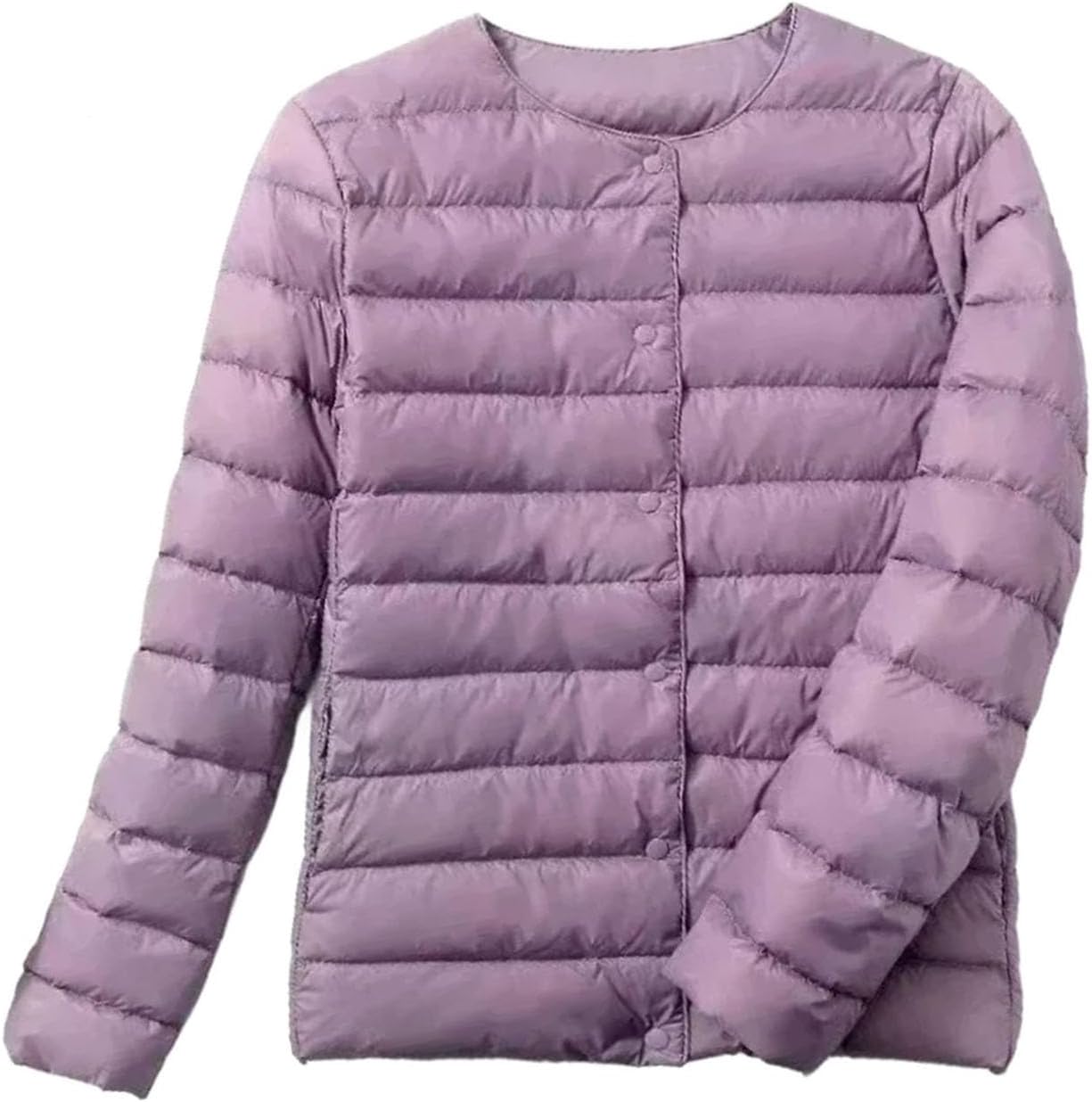 Women's Winter Clothing in Solid Color Winter Version Fashion Coats Round Neck Women's Clothing - Image 15