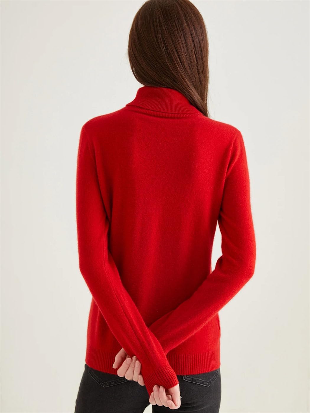 Womens Wool Knitwears 100% Cashmere Long Sleeve Turtleneck Pullovers Tops Autumn Winter Soft Fashion Clothing - Image 5