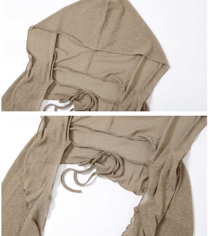 YMGSCC Beauty Clothing Solid Color Slim Fit Street Fashion Square Neck Long Sleeve Tops for Women - Image 6