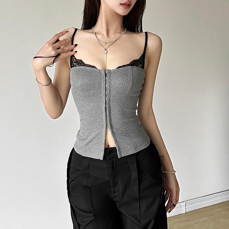 YMGSCC Women's Clothing Color Slim fit Street Fashion Suspenders Sexy Backless Vest Women - Image 6