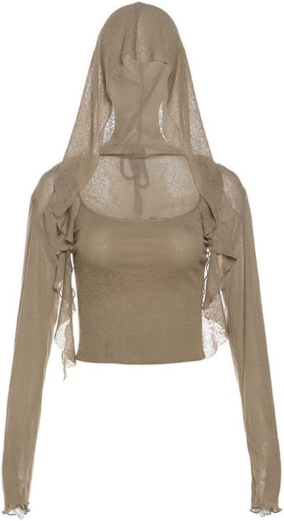 YWMLFZ Beauty Clothing Solid Color Slim Fit Street Fashion Square Neck Long Sleeve Tops for Women - Image 2