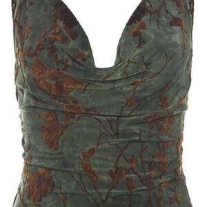 ZYQHMY V-Neck Sexy Backless Vest Fashion Camisole Undershirt Women Navel Wrap Clothing(M)